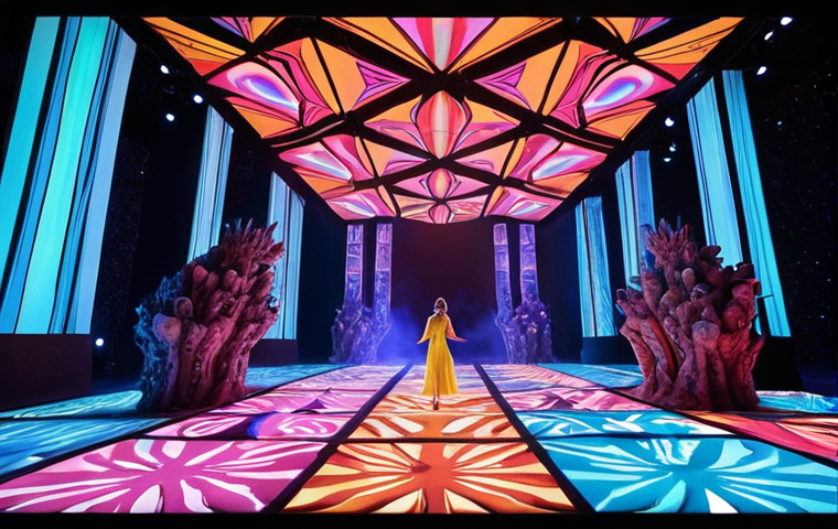 **
A vibrant, imaginative event production scene. A luminous 'creative spark' materializes into a fantastical, immersive experience, capturing the awe of a diverse audience. The setting is transformed by dynamic 3D projection mapping, displaying intricate holographic narratives and breathtaking visual effects. Futuristic technology and artistic design merge seamlessly, creating a magical atmosphere where abstract ideas become tangible and memorable. Emphasize bright, inviting colors and a sense of wonder. --ar 16:9 --v 5.2
2. **Prompt for