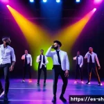공연기획사 직무별 역할과 책임 - A dynamic artistic production team in a modern event studio, selecting and managing diverse talented...