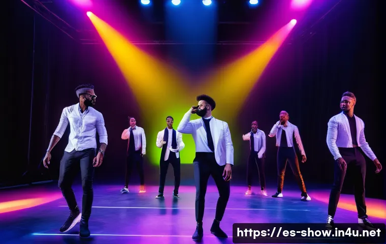 공연기획사 직무별 역할과 책임 - A dynamic artistic production team in a modern event studio, selecting and managing diverse talented...